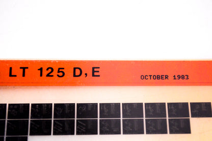 OEM Suzuki LT 125 D, E 1983/October Suzuki Parts Catalog LT 125 D, E Microfiche