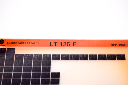 OEM Suzuki LT 125 F 1984/September Suzuki Parts Catalog LT 125 F Microfiche
