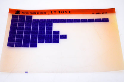 OEM Suzuki LT185 E 1983/October Parts Catalog Microfiche