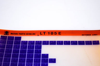 OEM Suzuki LT185 E 1983/October Parts Catalog Microfiche