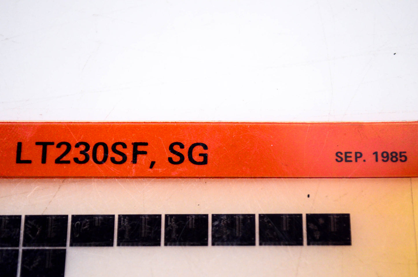 OEM Suzuki LT230SF, SG 1985/September Parts Catalog Microfiche