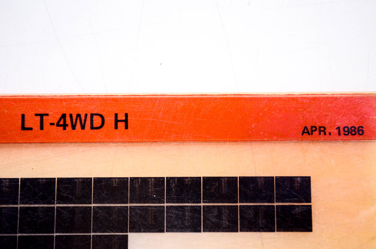 OEM Suzuki LT-4WD H 1986/April Parts Catalog Microfiche
