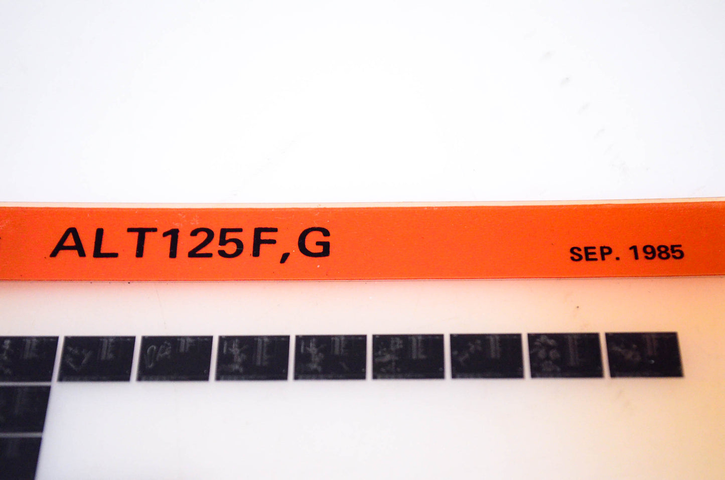 OEM Suzuki ALT125F,G 1985/September Parts Catalog Microfiche