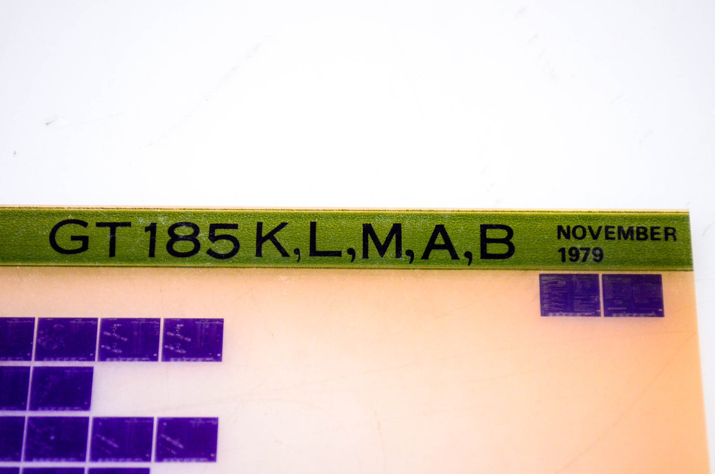 OEM Suzuki GT185K,L,M,A,B 1979/November Parts Catalog Microfiche