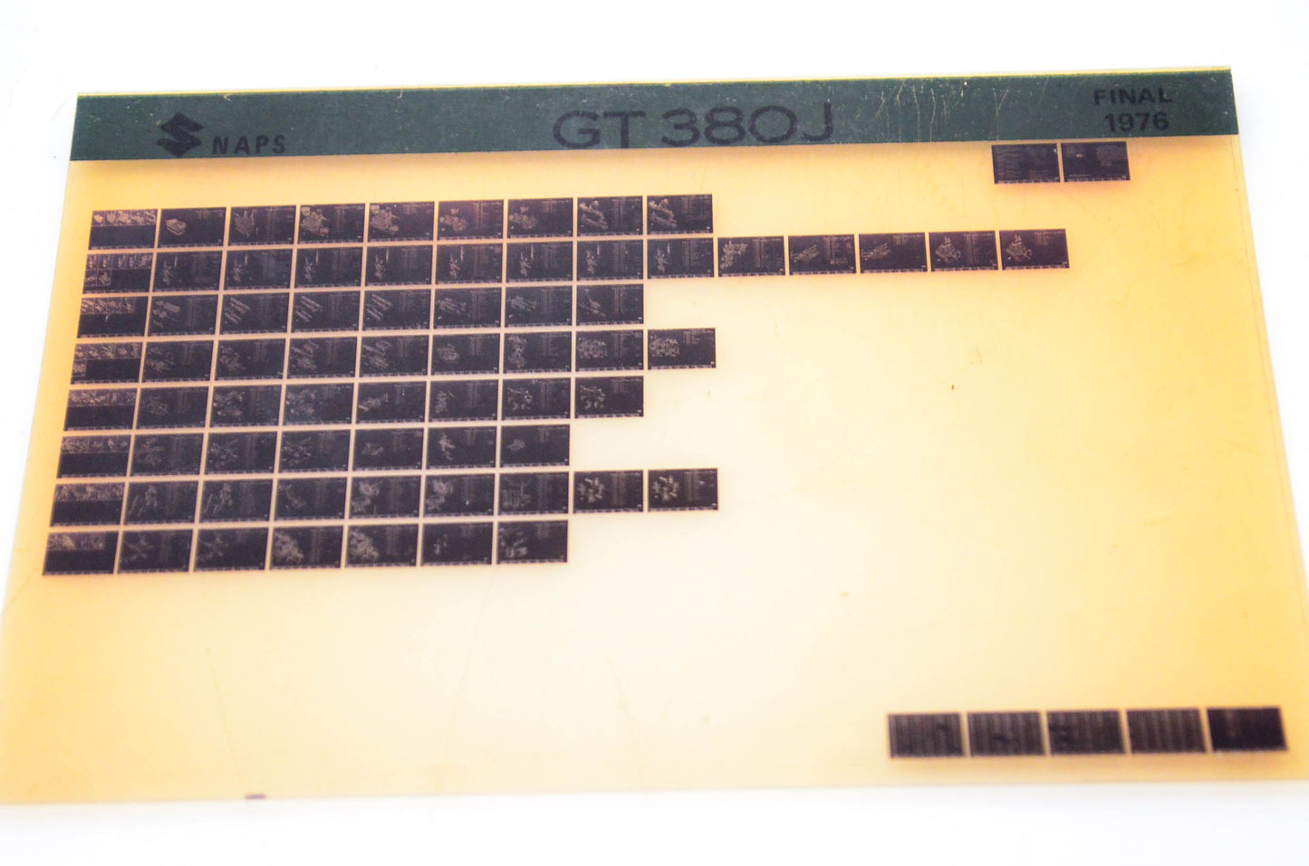 OEM Suzuki GT380J 1976 Final Edition Microfiche