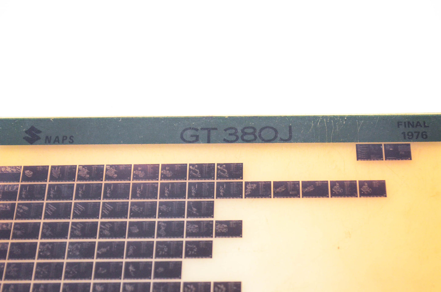 OEM Suzuki GT380J 1976 Final Edition Microfiche
