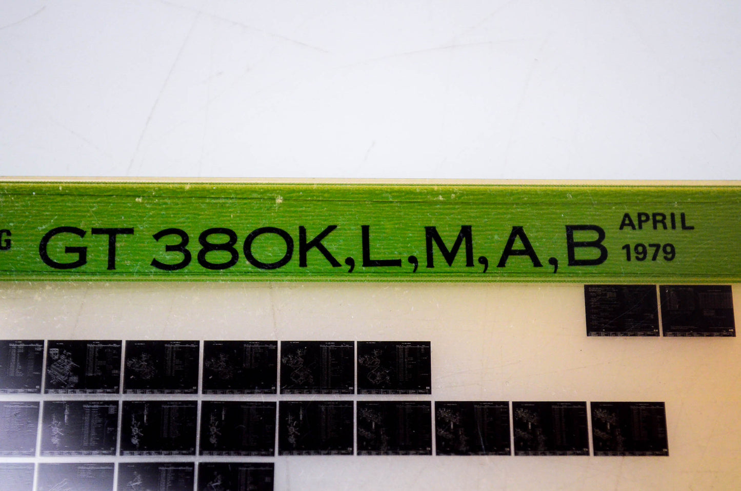 OEM Suzuki GT 380K,L,M,A,B 1979/April Parts Catalog Microfiche