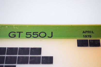 OEM Suzuki GT 550J 1979/April Parts Catalog Microfiche