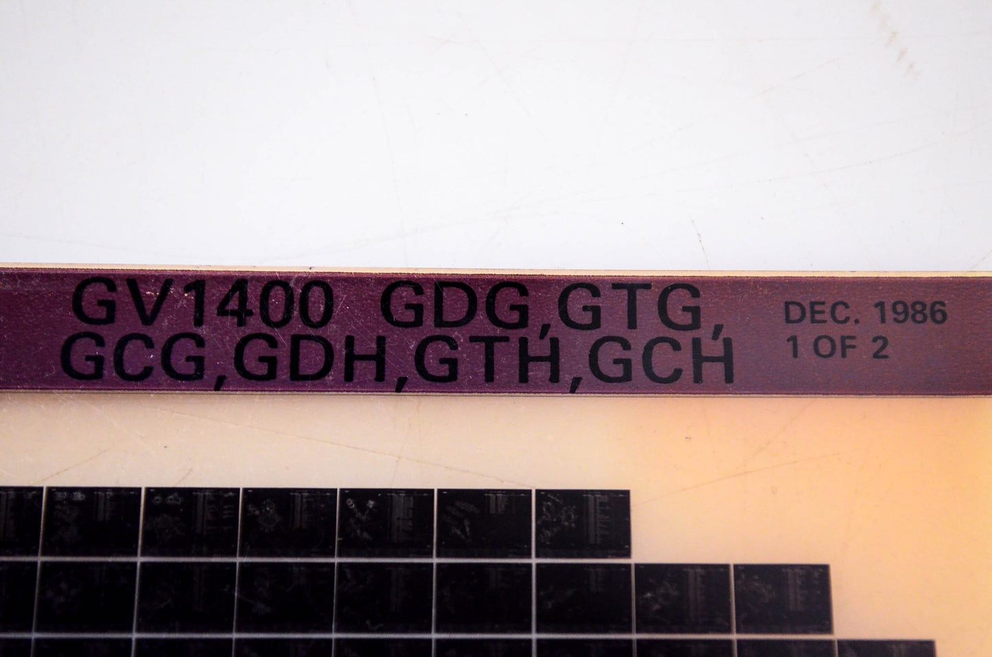 OEM Suzuki GV1400 GDG,GTG,GCG,GDH,GTH,GCH 1986/Dec Parts Catalog Microfiche 1/2