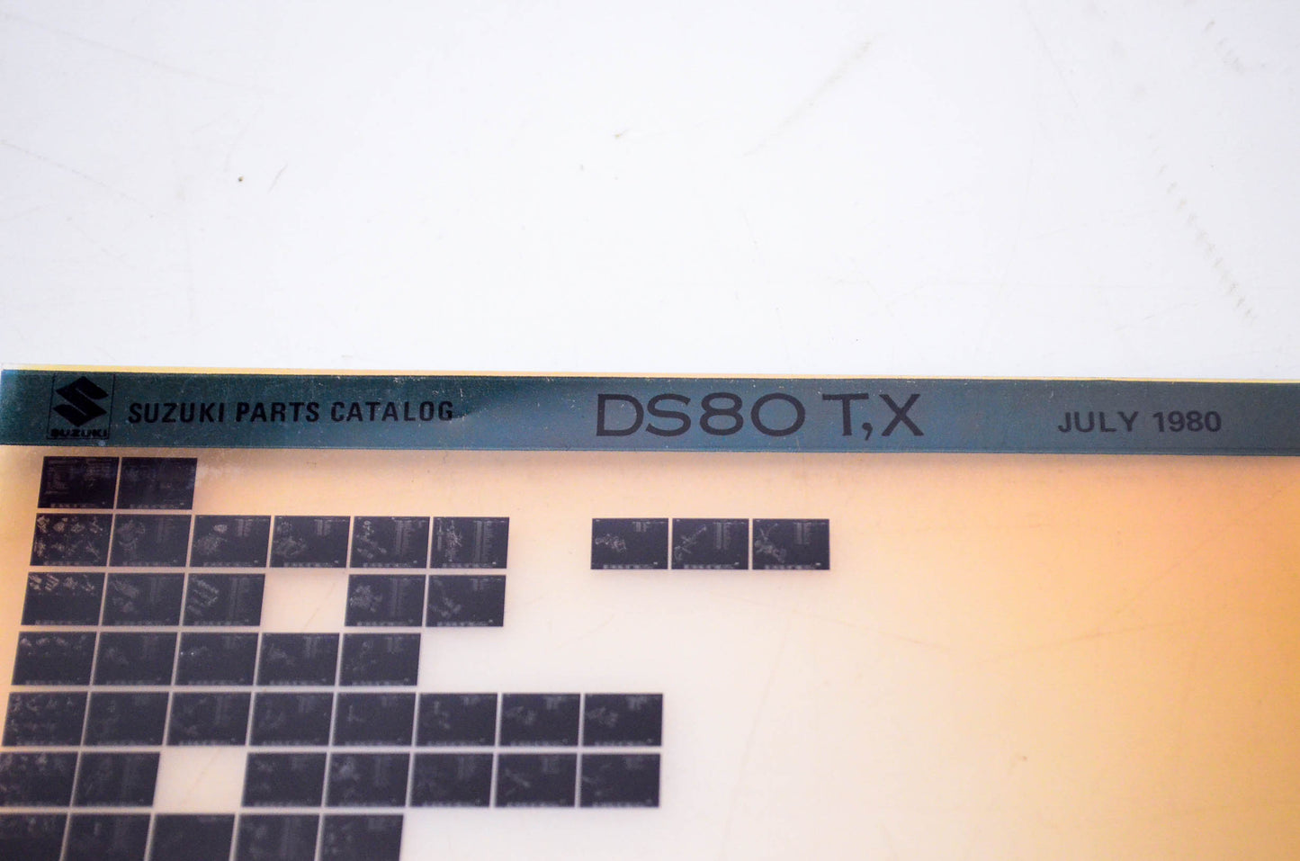 OEM Suzuki DS80 T,X 1980/July Parts Catalog Microfiche
