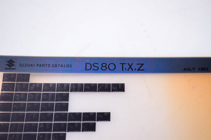 OEM Suzuki DS80 T,X,Z 1982/July Parts Catalog Microfiche