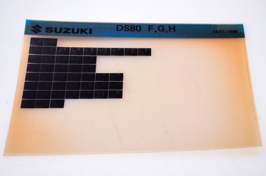 OEM Suzuki DS80 F,G,H 1986/September Microfiche