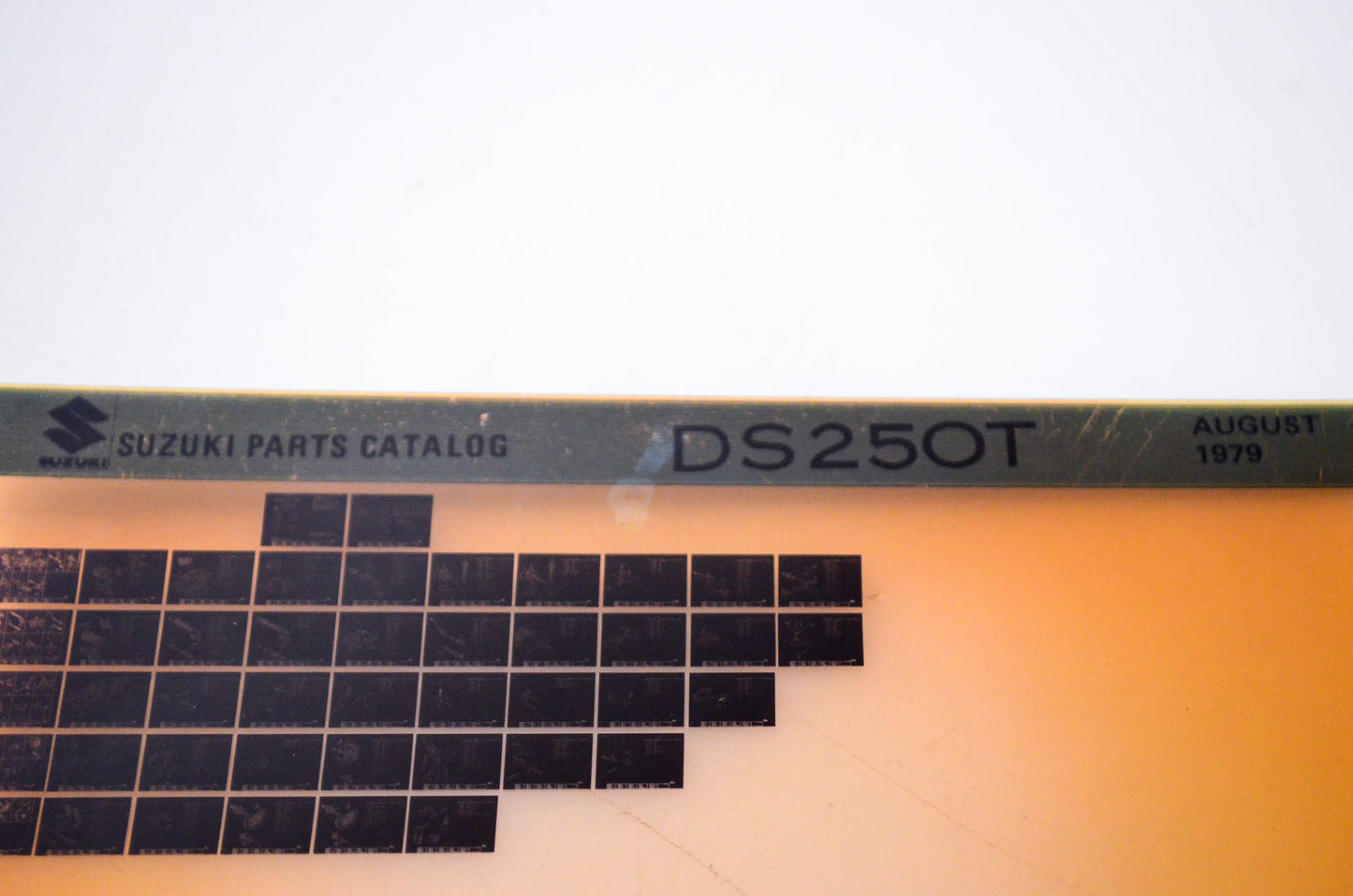 OEM Suzuki DS250T 1979/August Parts Catalog Microfiche