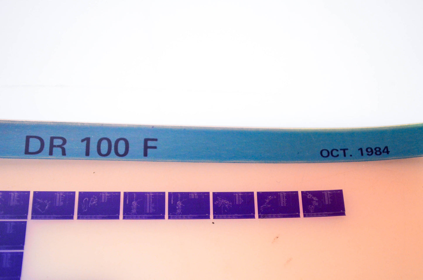 OEM Suzuki DR 100 F 1984/October Parts Catalog Microfiche