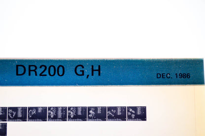 OEM Suzuki DR200 G,H 1986/December Parts Catalog Microfiche