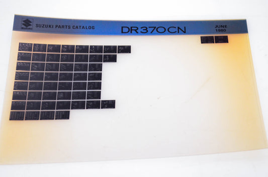 OEM Suzuki DR370CN 1980/June Parts Catalog Microfiche