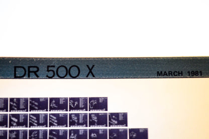 OEM Suzuki DR 500 X 1981/March Parts Catalog Microfiche