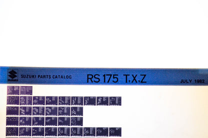 OEM Suzuki RS 175 T,X,Z 1982/July Parts Catalog Microfiche