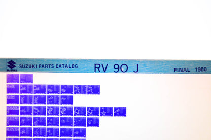 OEM Suzuki RV 90 J 1980 Parts Catalog Final Edition Microfiche