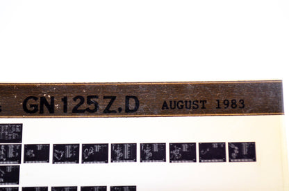 OEM Suzuki GN 125Z,D 1983/August Parts Catalog Microfiche