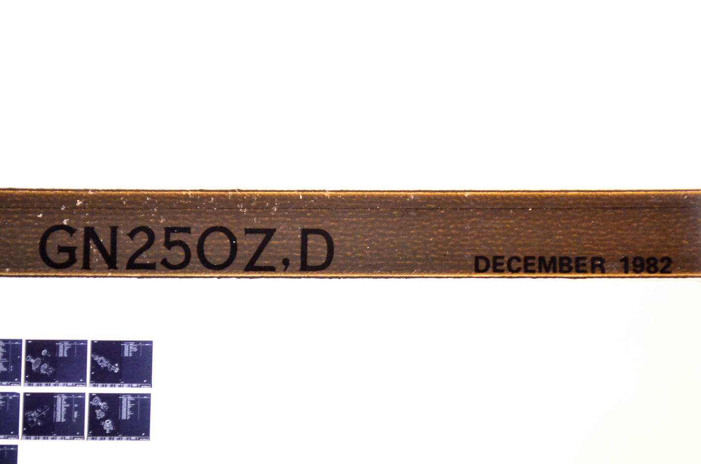 OEM Suzuki GN250Z,D 1982/December Parts Catalog Microfiche