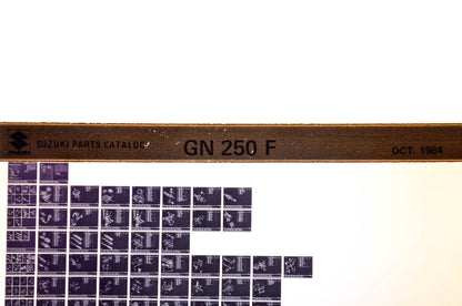 OEM Suzuki GN 250 F 1984/October Parts Catalog Microfiche