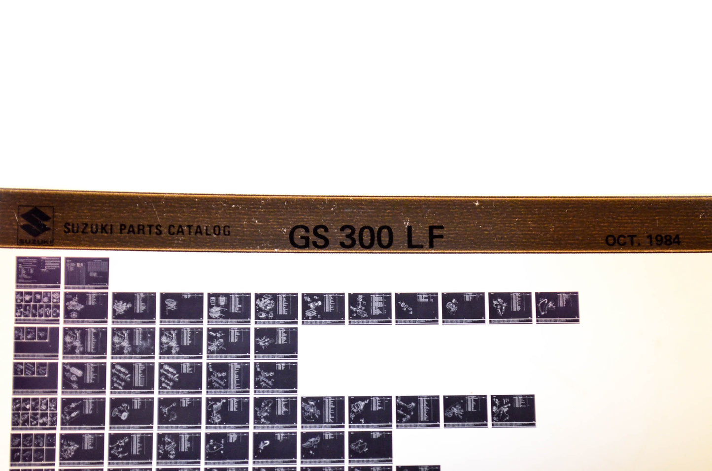OEM Suzuki GS 300 LF 1984/October Parts Catalog Microfiche
