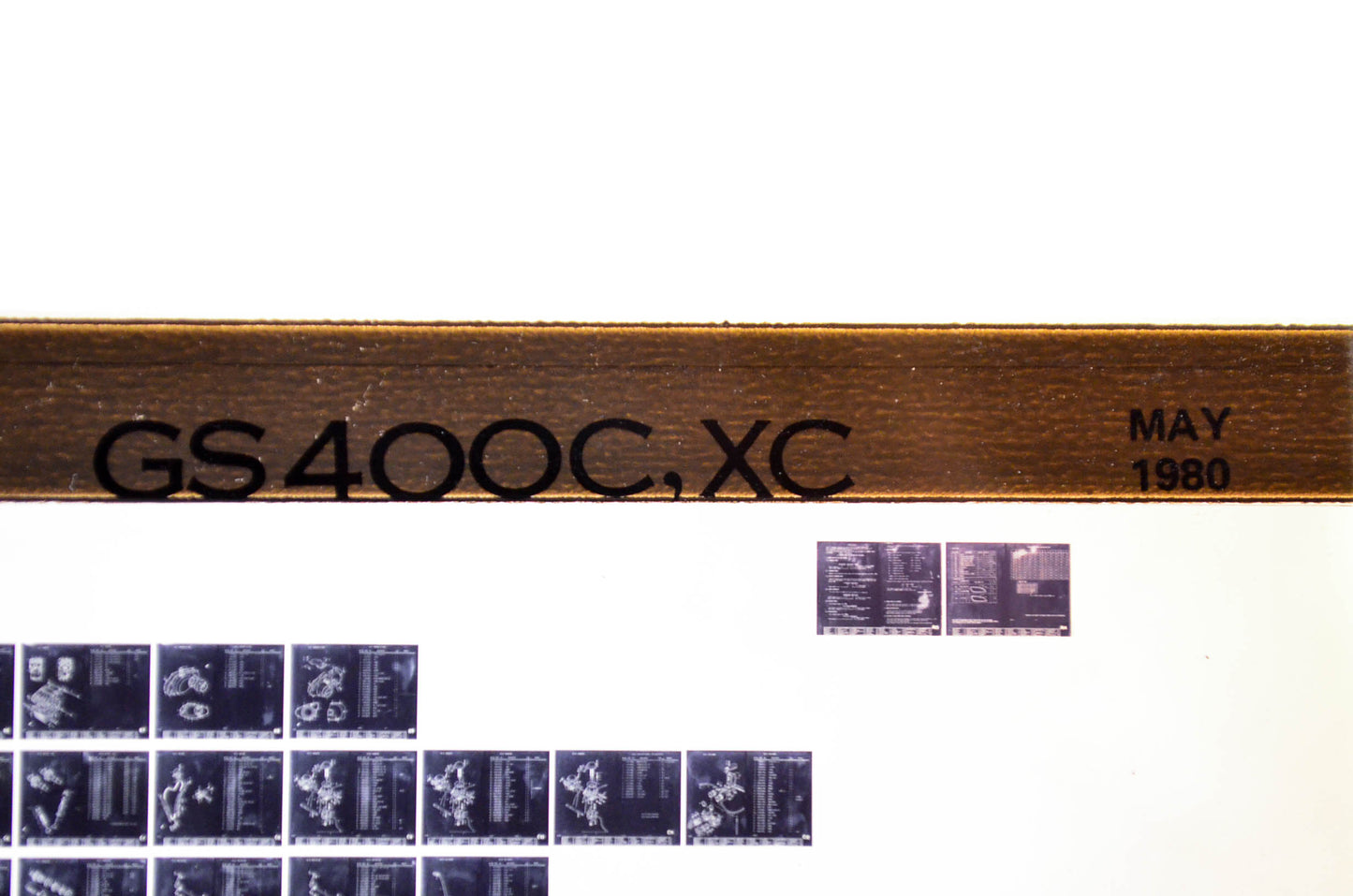 OEM Suzuki GS400C,XC 1980/May Parts Catalog Microfiche