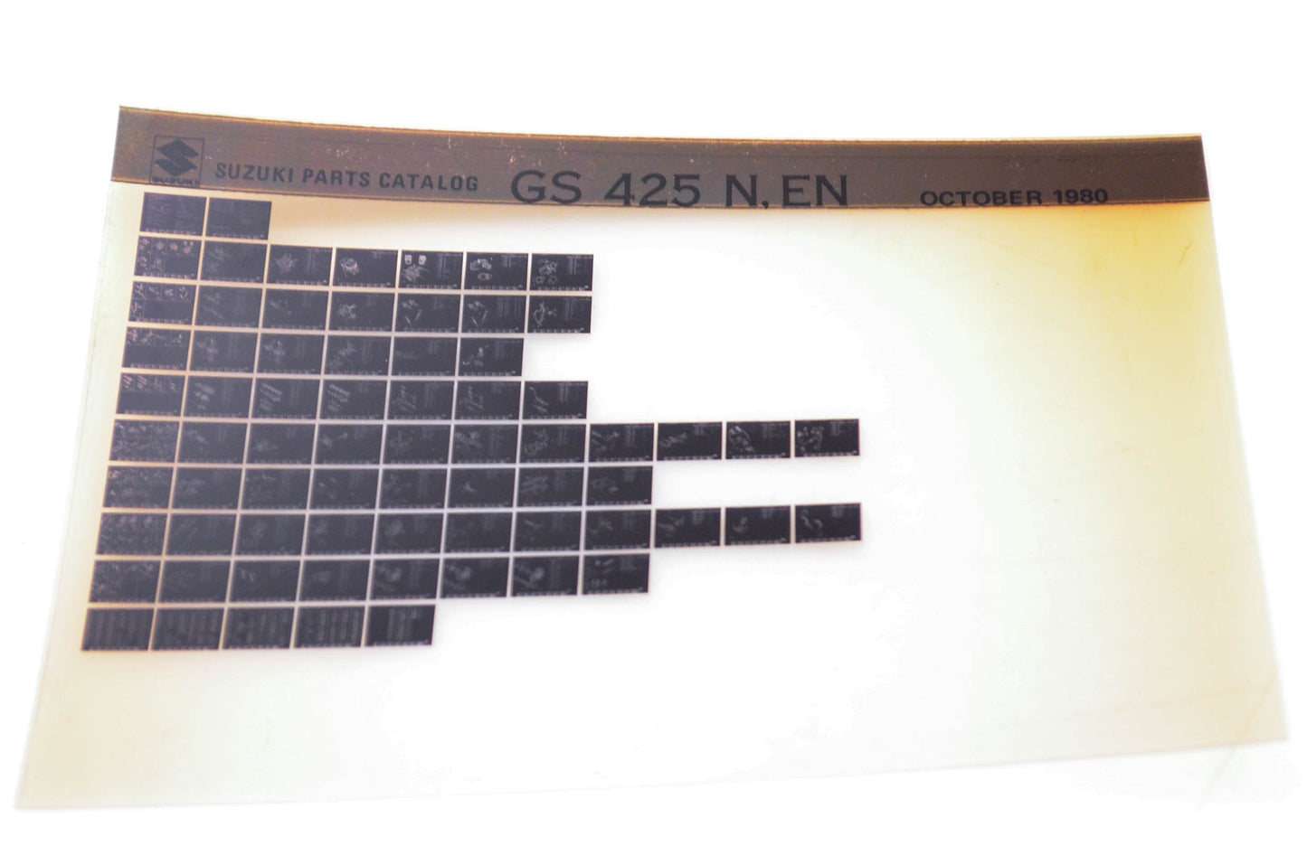 OEM Suzuki GS 425 N, EN 1980/October Parts Catalog Microfiche