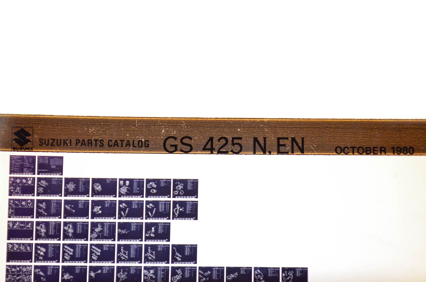 OEM Suzuki GS 425 N, EN 1980/October Parts Catalog Microfiche