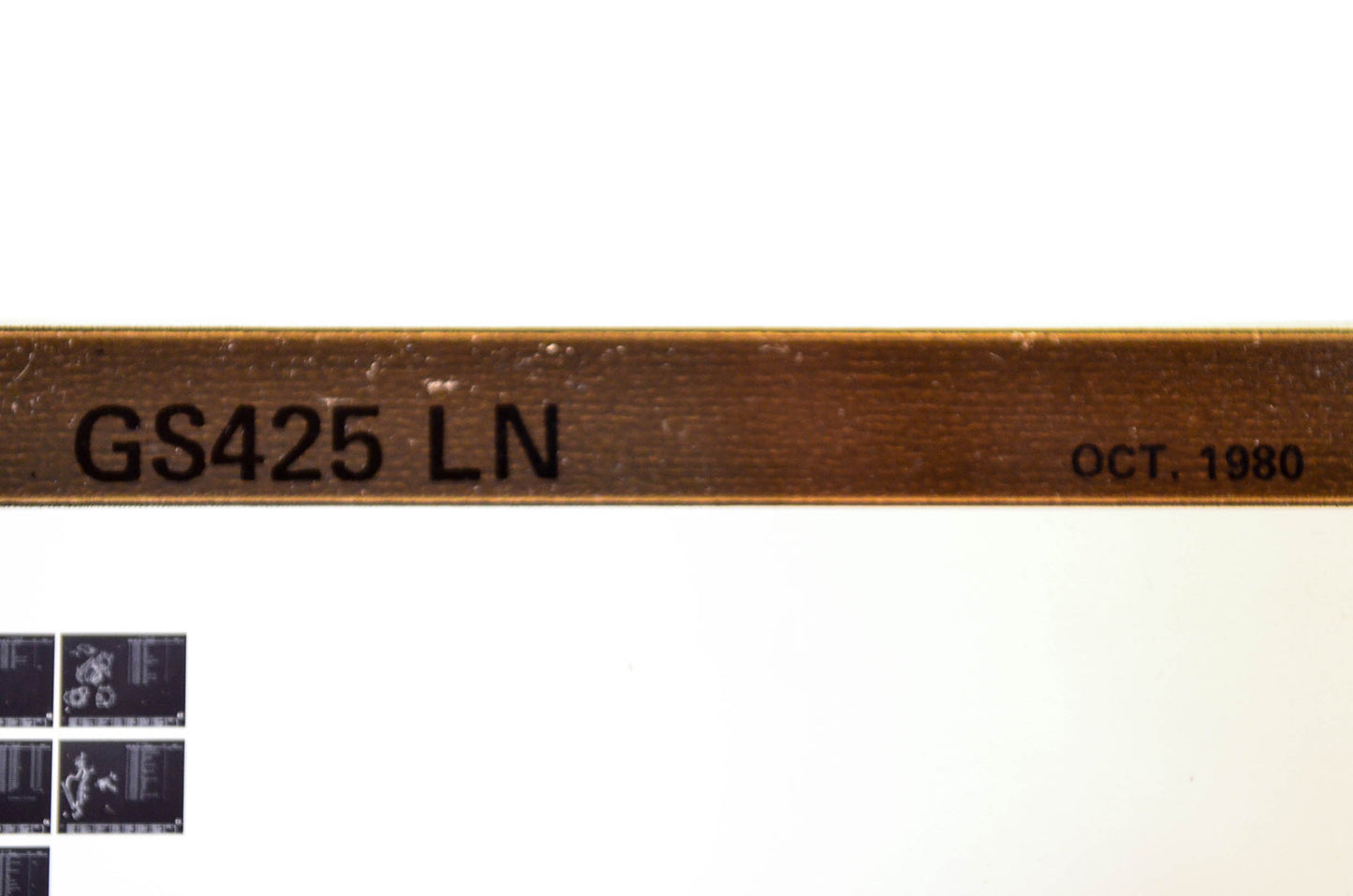 OEM Suzuki GS425 LN 1980/October Parts Catalog Microfiche