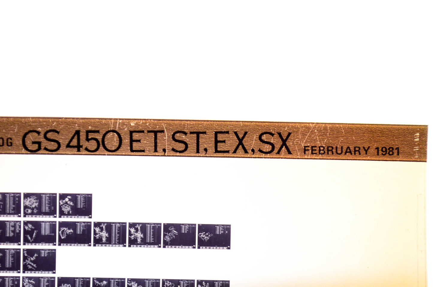 OEM Suzuki GS450 ET,ST,EX,SX 1981/February Parts Catalog Microfiche