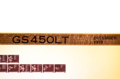 OEM Suzuki GS450LT 1979/December Parts Catalog Microfiche