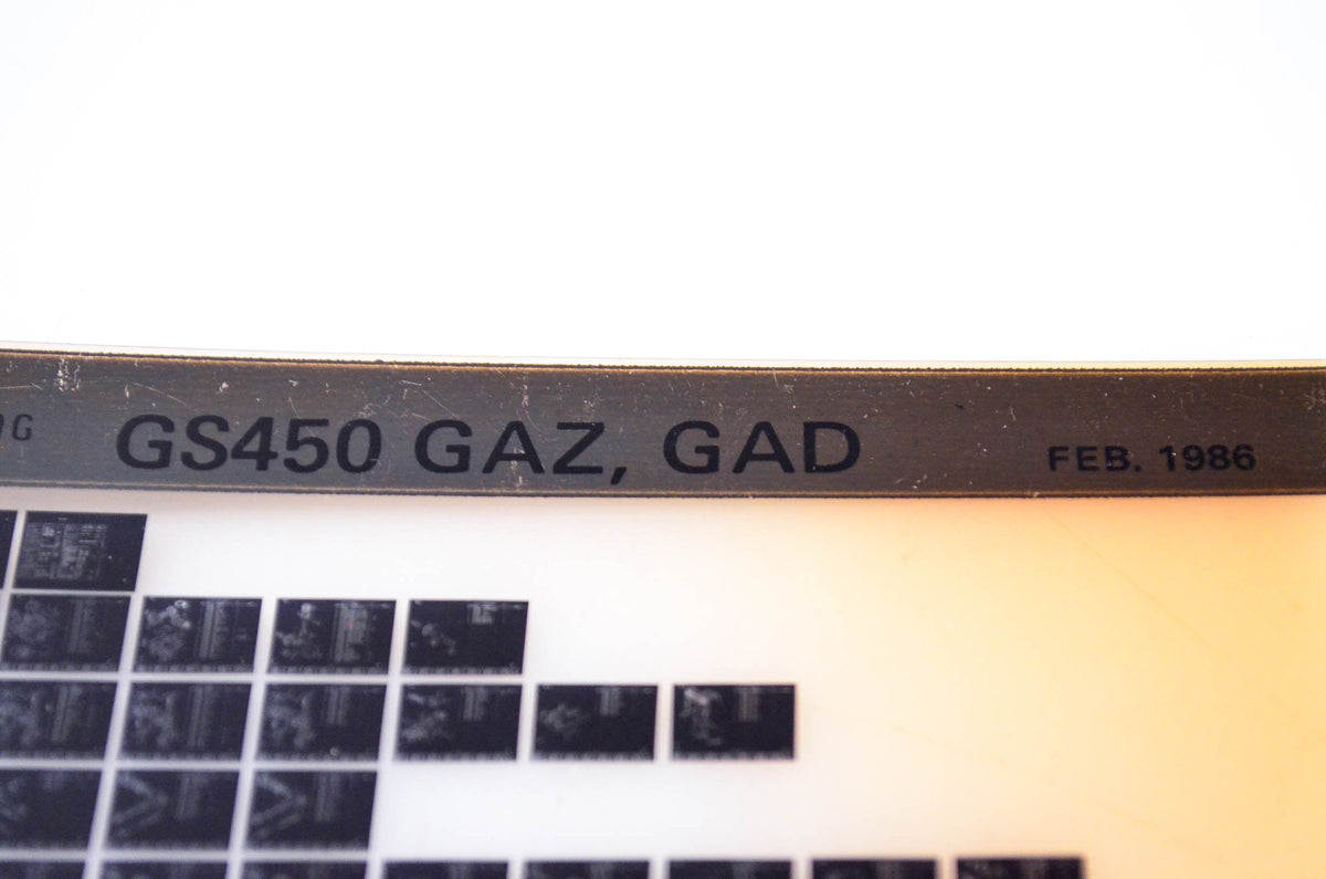 OEM Suzuki GS450 GAZ, GAD 1986/February Parts Catalog Microfiche – In ...