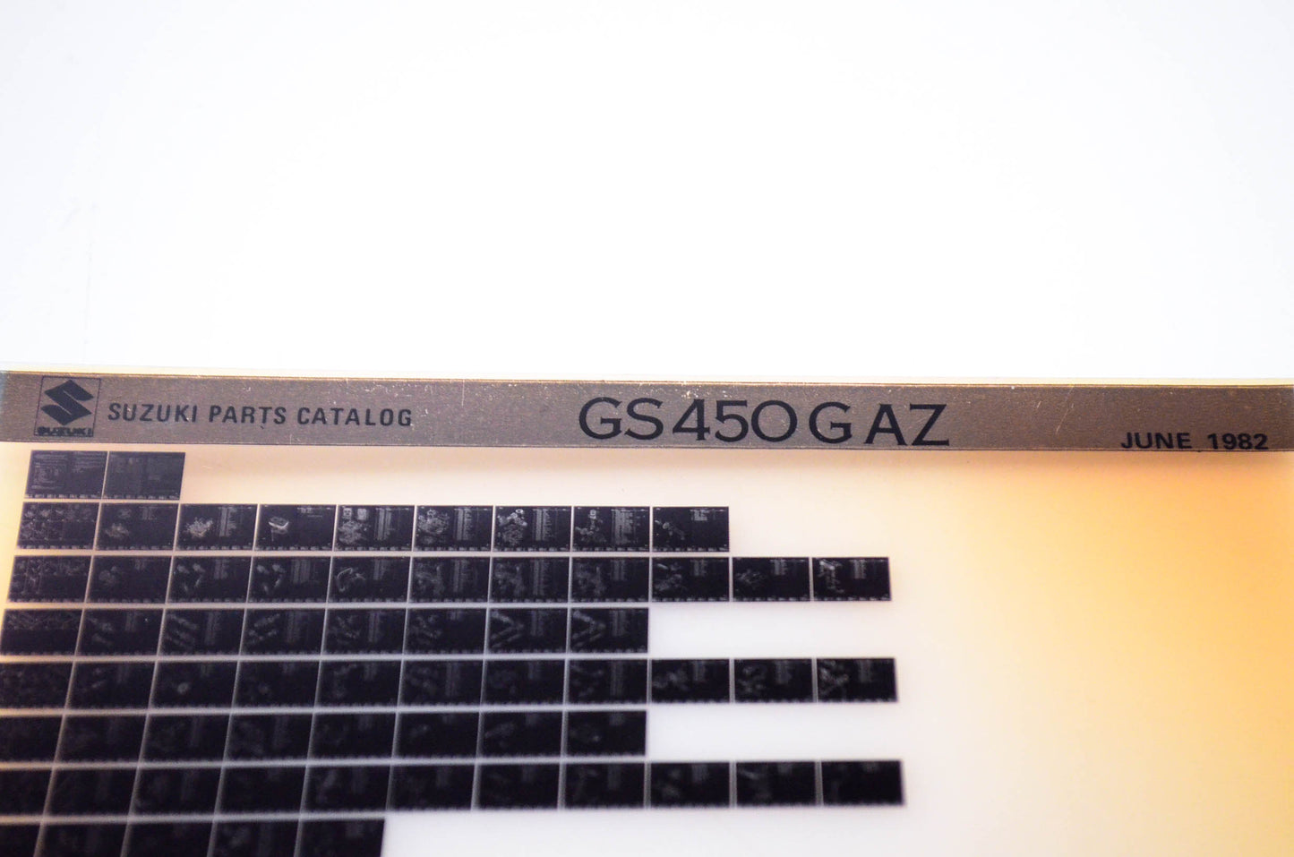 OEM Suzuki GS450GAZ 1982/June Parts Catalog Microfiche
