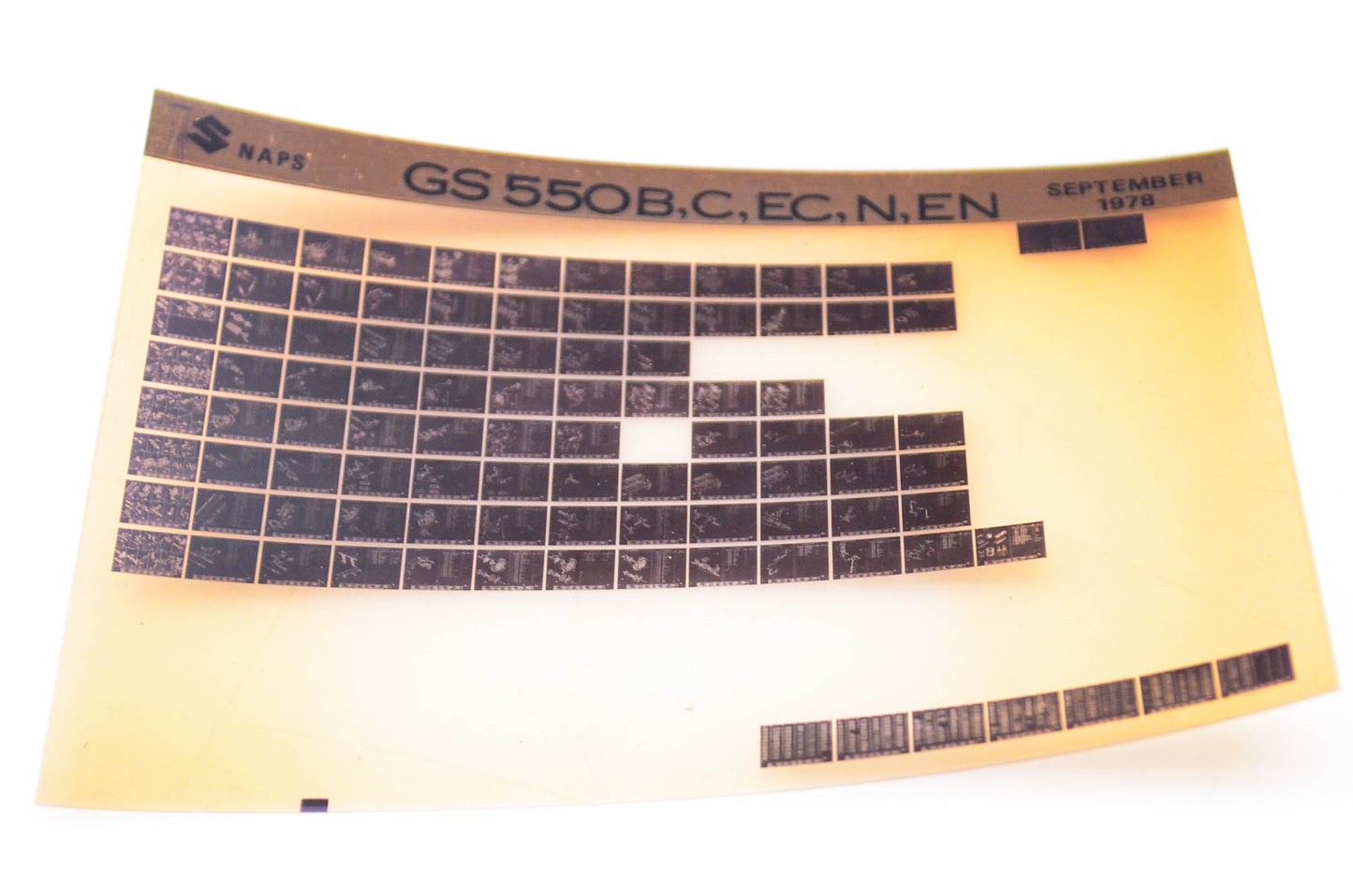 OEM Suzuki GS 550B,C,EC,N,EN 1978/September Microfiche