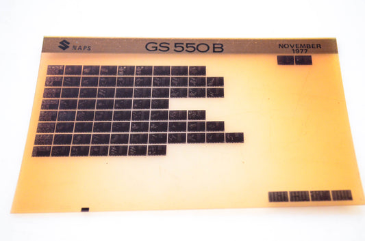 OEM Suzuki GS 550B 1977/November Microfiche