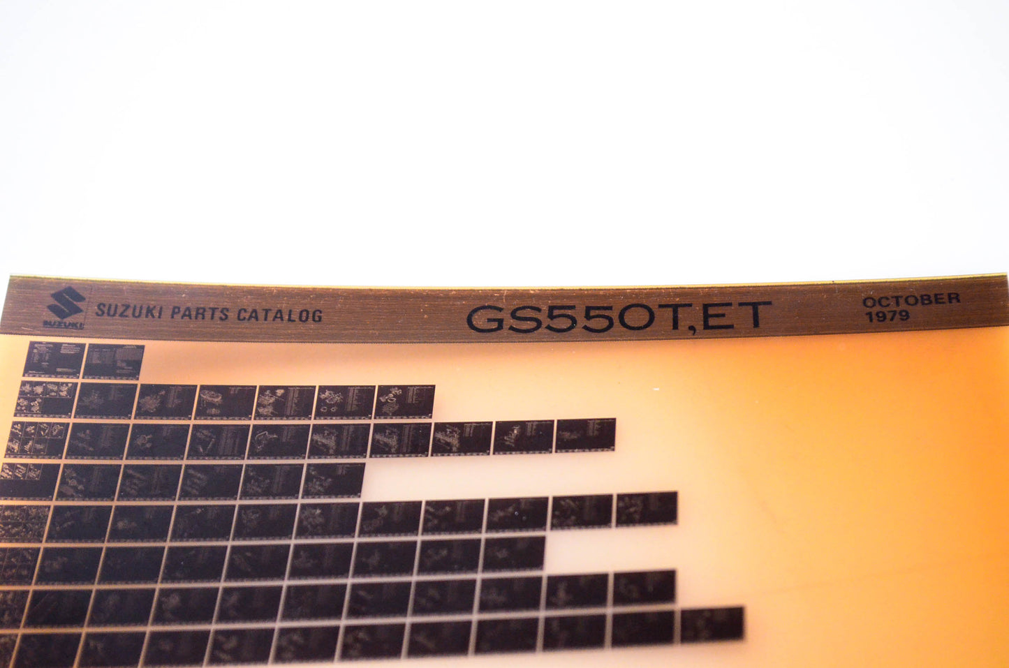 OEM Suzuki GS550T,ET 1979/October Parts Catalog Microfiche