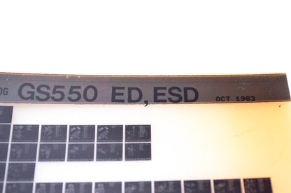 OEM Suzuki GS550 ED, ESD 1983/October Parts Catalog Microfiche
