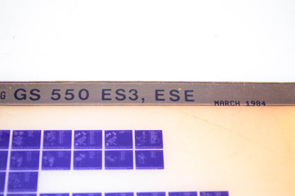 OEM Suzuki GS 550 ES3, ESE 1984/March Parts Catalog Microfiche