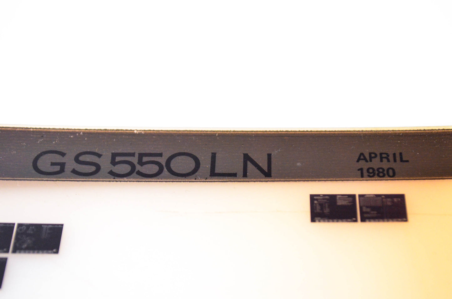 OEM Suzuki GS550LN 1980/April Parts Catalog Microfiche