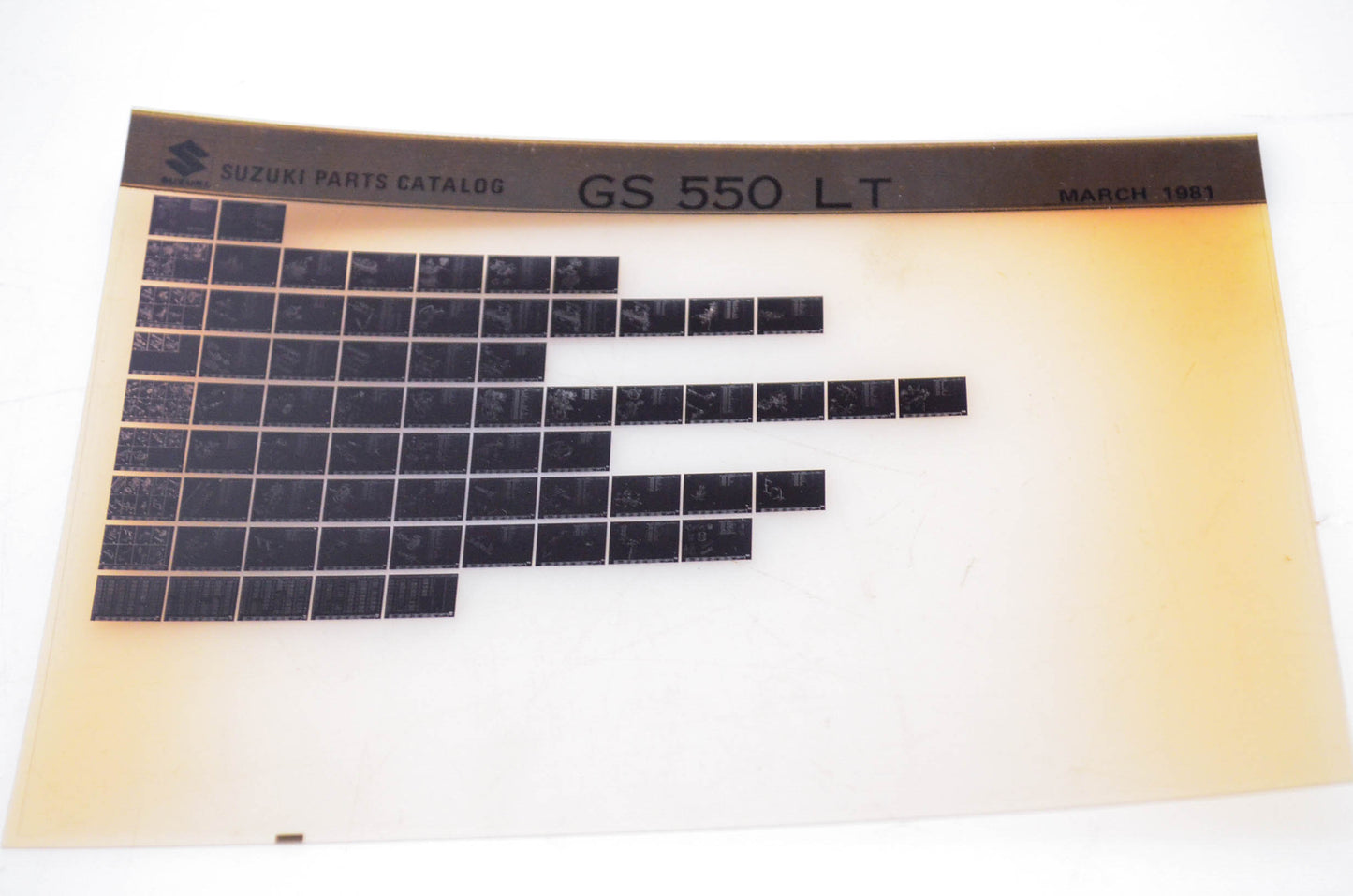 OEM Suzuki GS 550 LT 1981/March Parts Catalog Microfiche