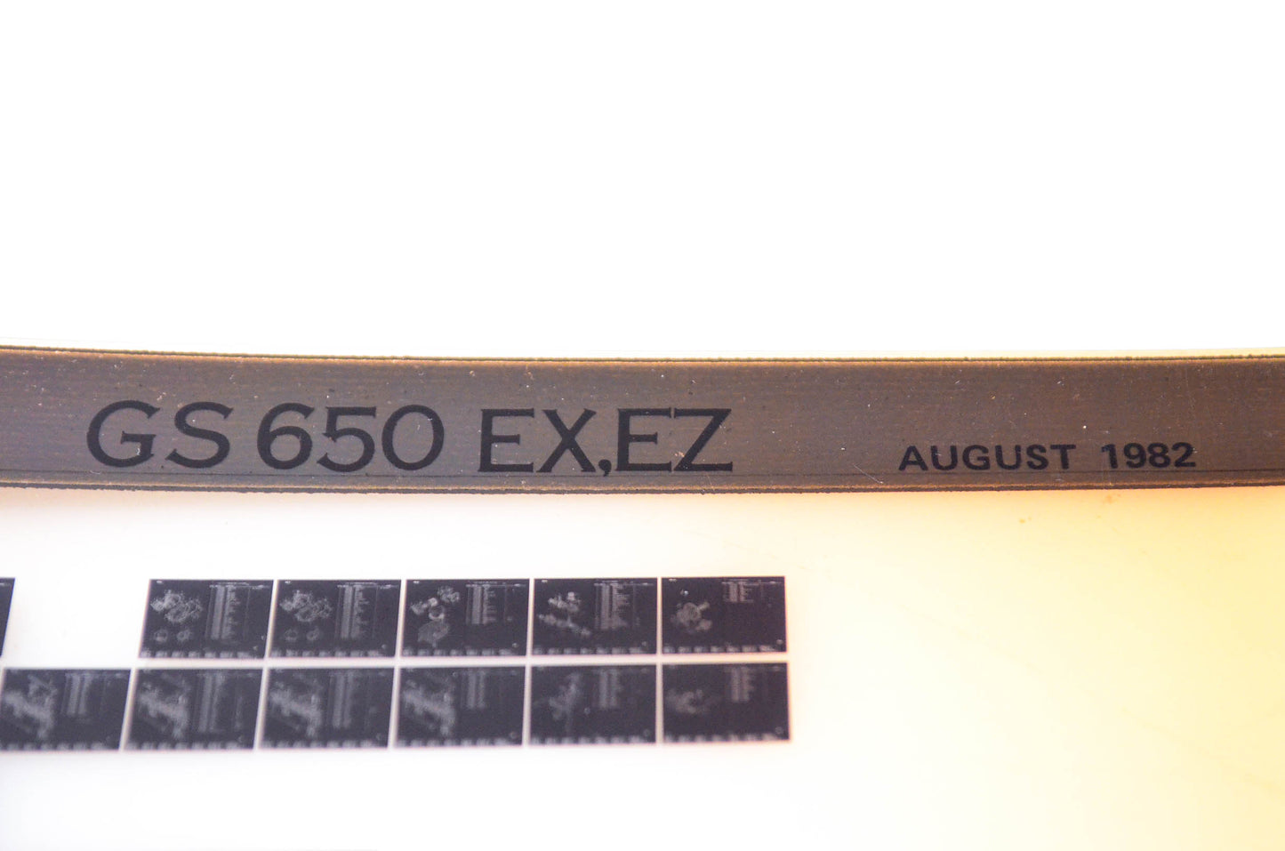 OEM Suzuki GS 650 EX,EZ 1982/August Parts Catalog Microfiche
