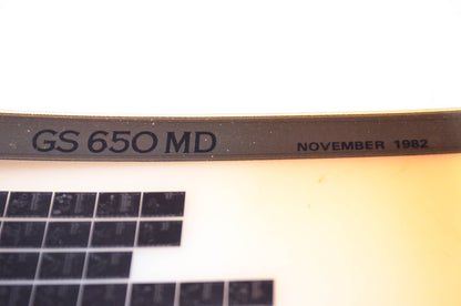 OEM Suzuki GS 650 MD 1982/November Parts Catalog Microfiche