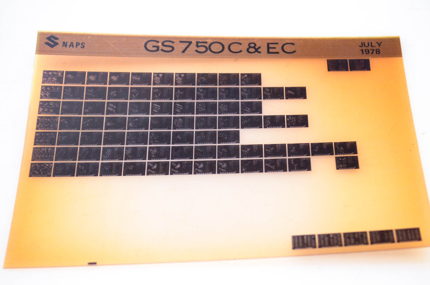 OEM Suzuki GS750C&EC 1978/July Microfiche