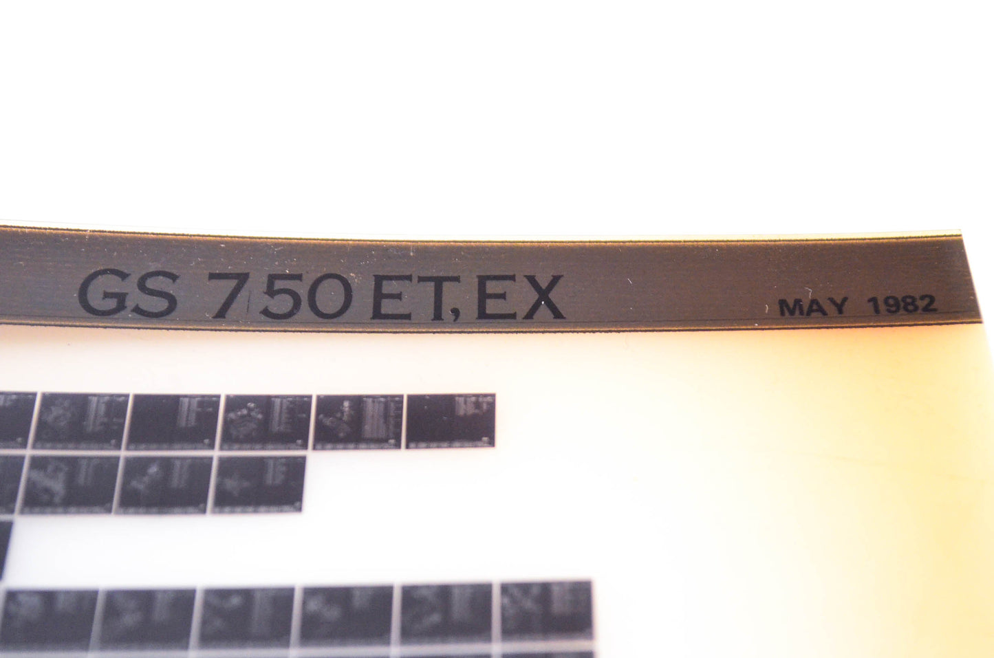 OEM Suzuki GS 750 ET, EX 1982/May Parts Catalog Microfiche