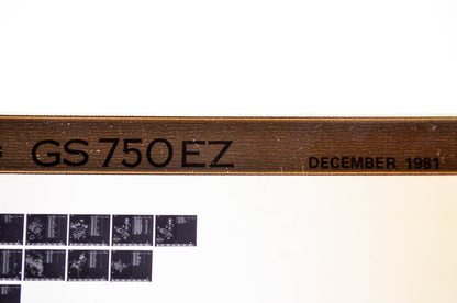 OEM Suzuki GS 750 EZ 1981/December Parts Catalog Microfiche