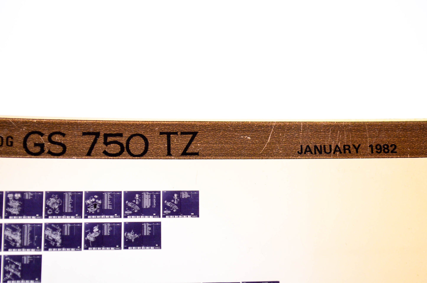 OEM Suzuki GS 750 TZ 1982/January Parts Catalog Microfiche