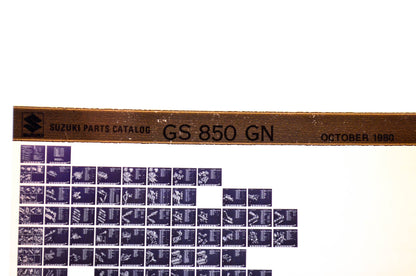 OEM Suzuki GS 850 GN 1980/October Parts Catalog Microfiche