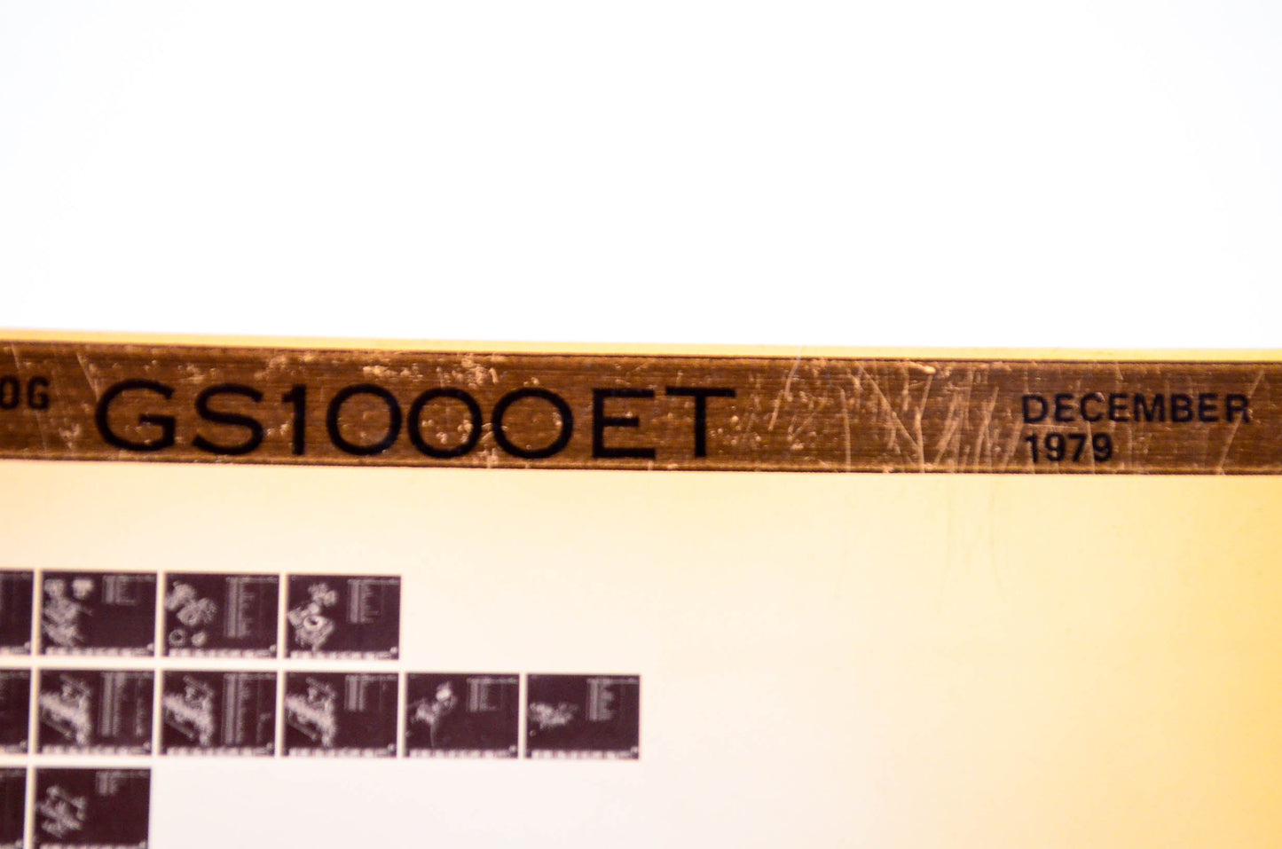 OEM Suzuki GS1000ET 1979/December Parts Catalog Microfiche